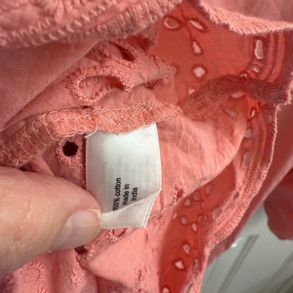 Lane Bryant Coral Long Sleeve Tunic sz 22 - Picture 5 of 5